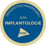 Tätigkeitsschwerpunkt Implantologie Siegel 2024