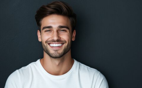 Ein Man der lächelt